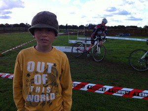 Patrick at the Lange Twins Winery Cyclocross race